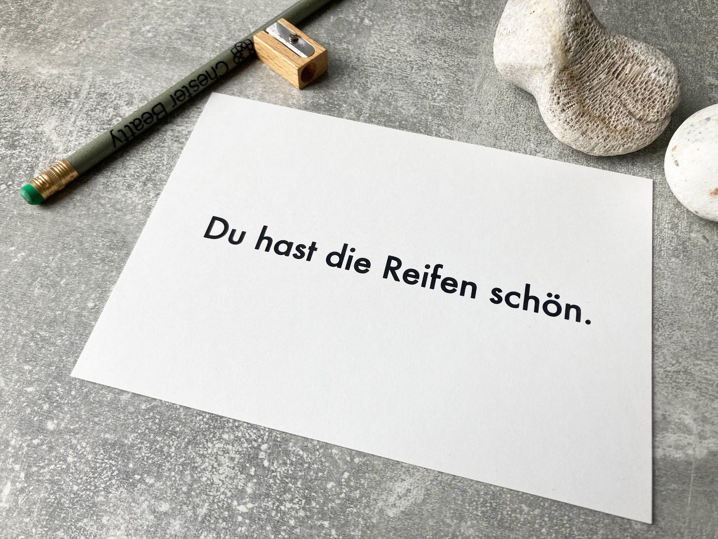 Du hast die Reifen schön | Karte