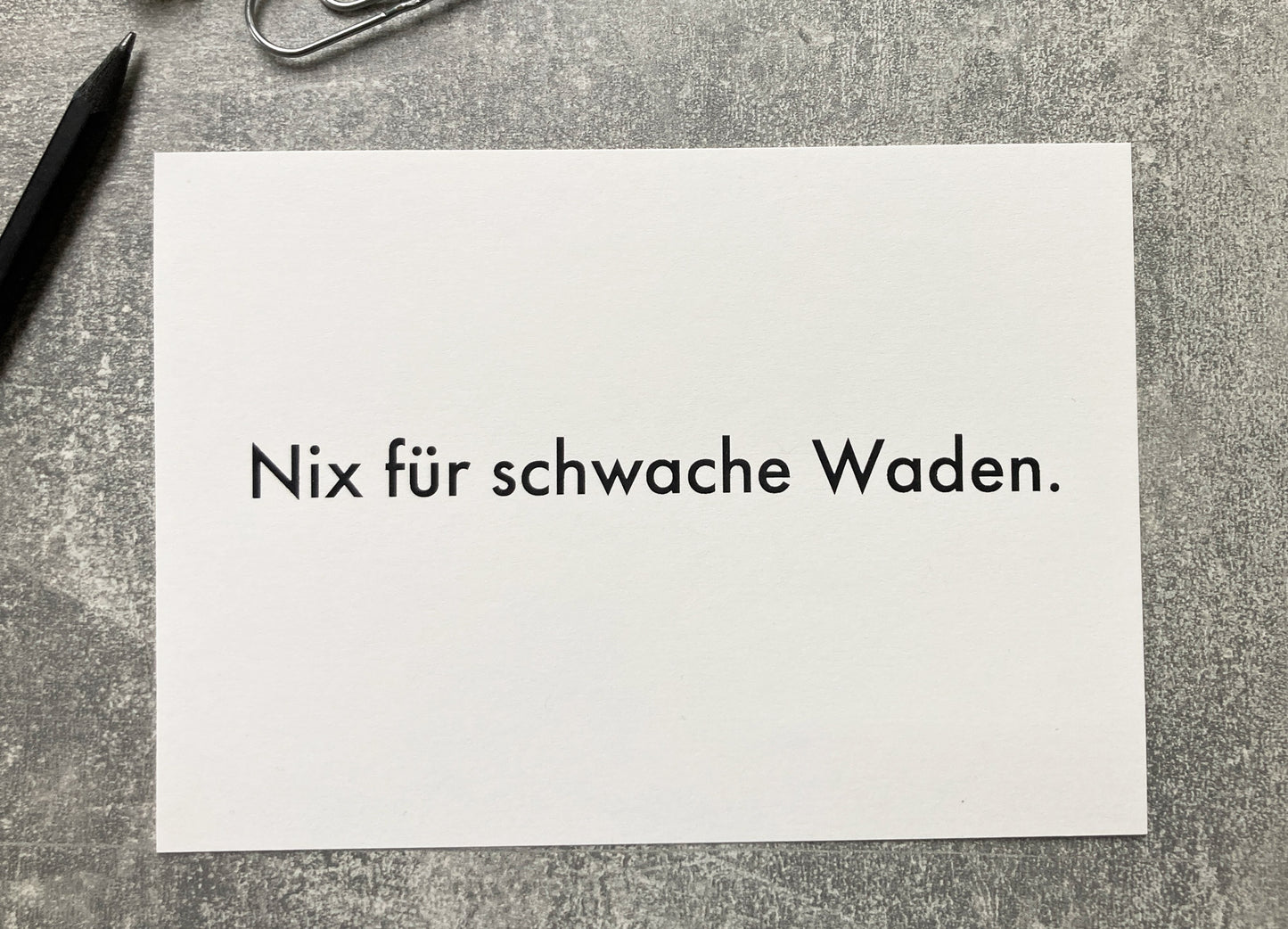 Nix für schwache Waden | Karte