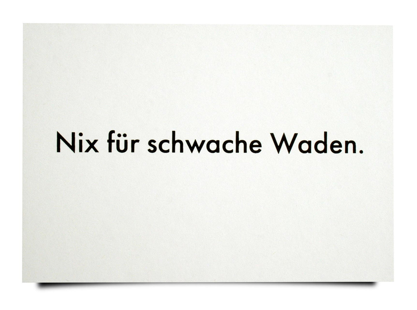 Nix für schwache Waden | Karte