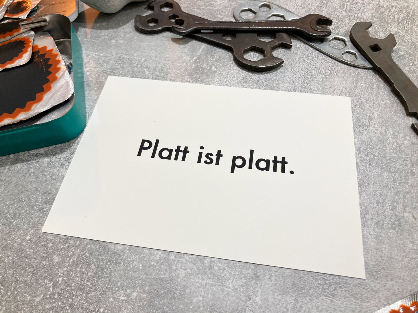 Platt ist platt | Karte